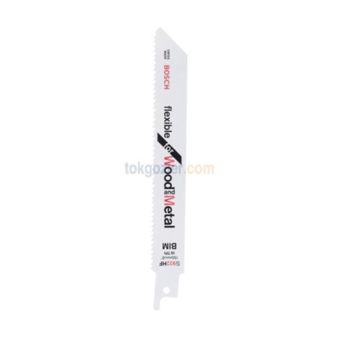 Bosch S 922 HF Flexible for Wood and Metal 5li Ahşap ve Metal Tilki Kuyruğu Testere Bıçağı