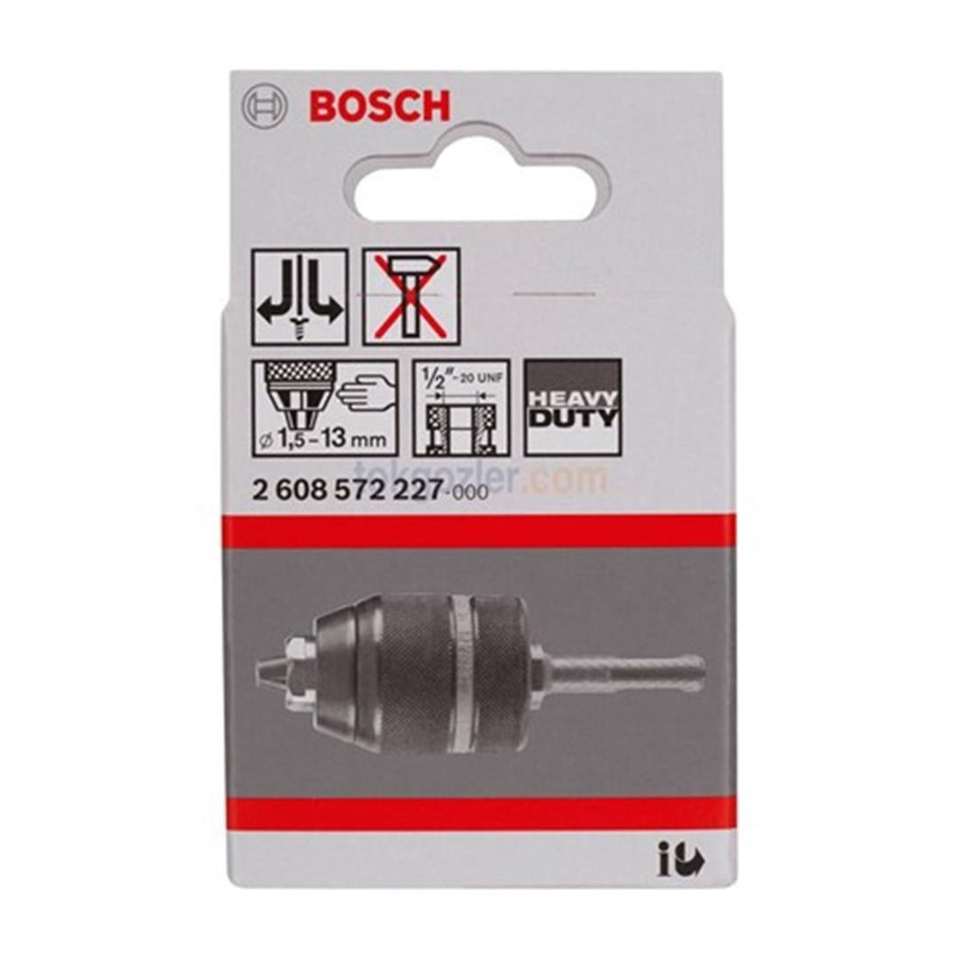 Bosch SDS-Plus 1.5-13 mm SDS-Plus Anahtarsız Uç Takma Mandreni 13 mmye Kadar