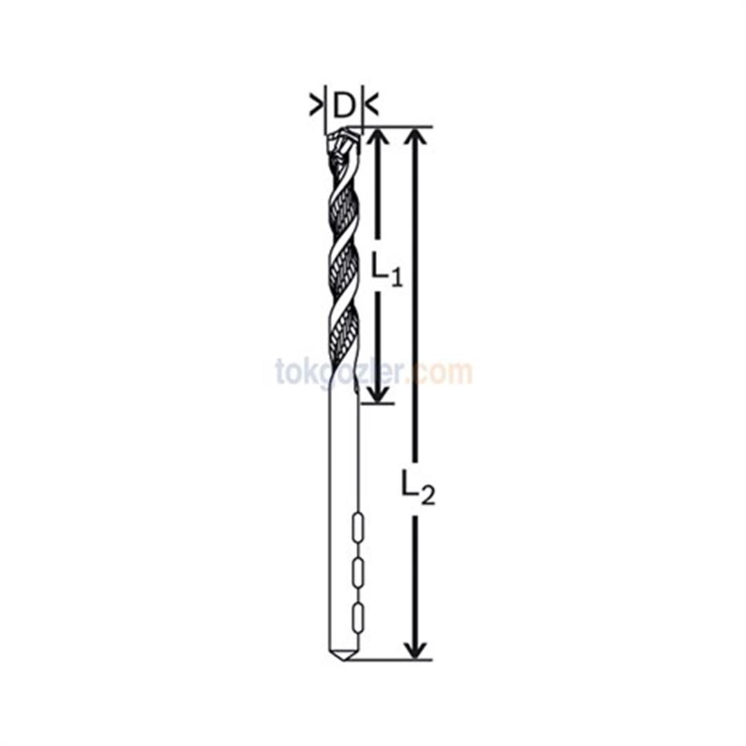 Bosch Seramik Fayans Matkap Ucu CYL-9 Ceramic 10x90 mm