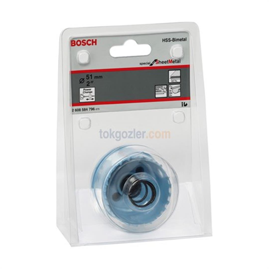 Bosch Sheet Metal Panç - Delik Açma Testeresi 51 mm