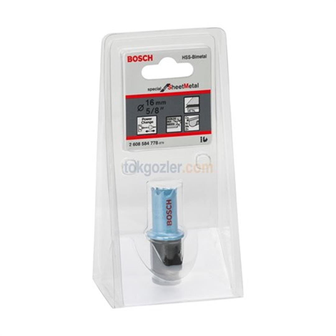 Bosch Sheet Metal Panç - Delik Açma Testeresi 16 mm