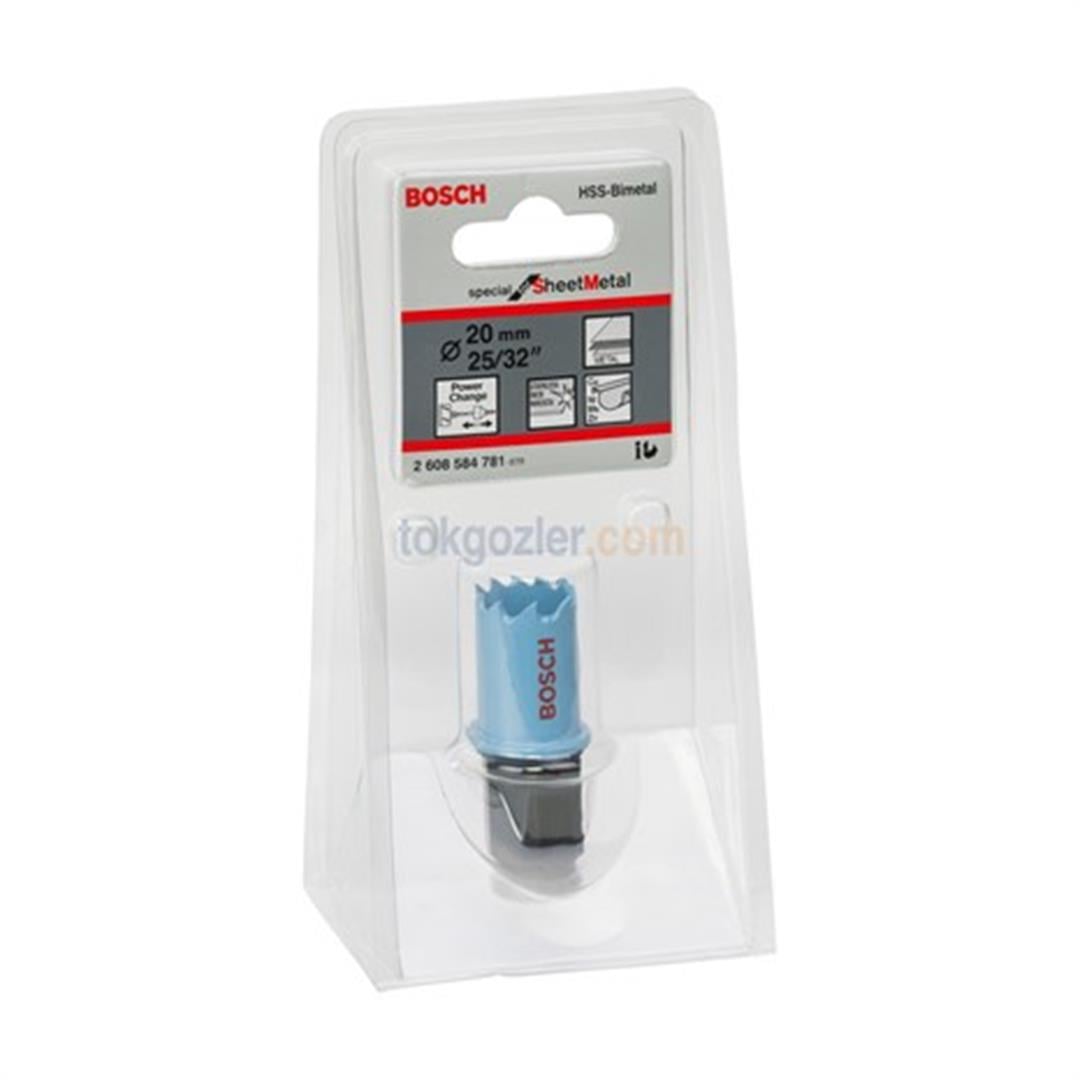 Bosch Sheet Metal Panç - Delik Açma Testeresi 20 mm