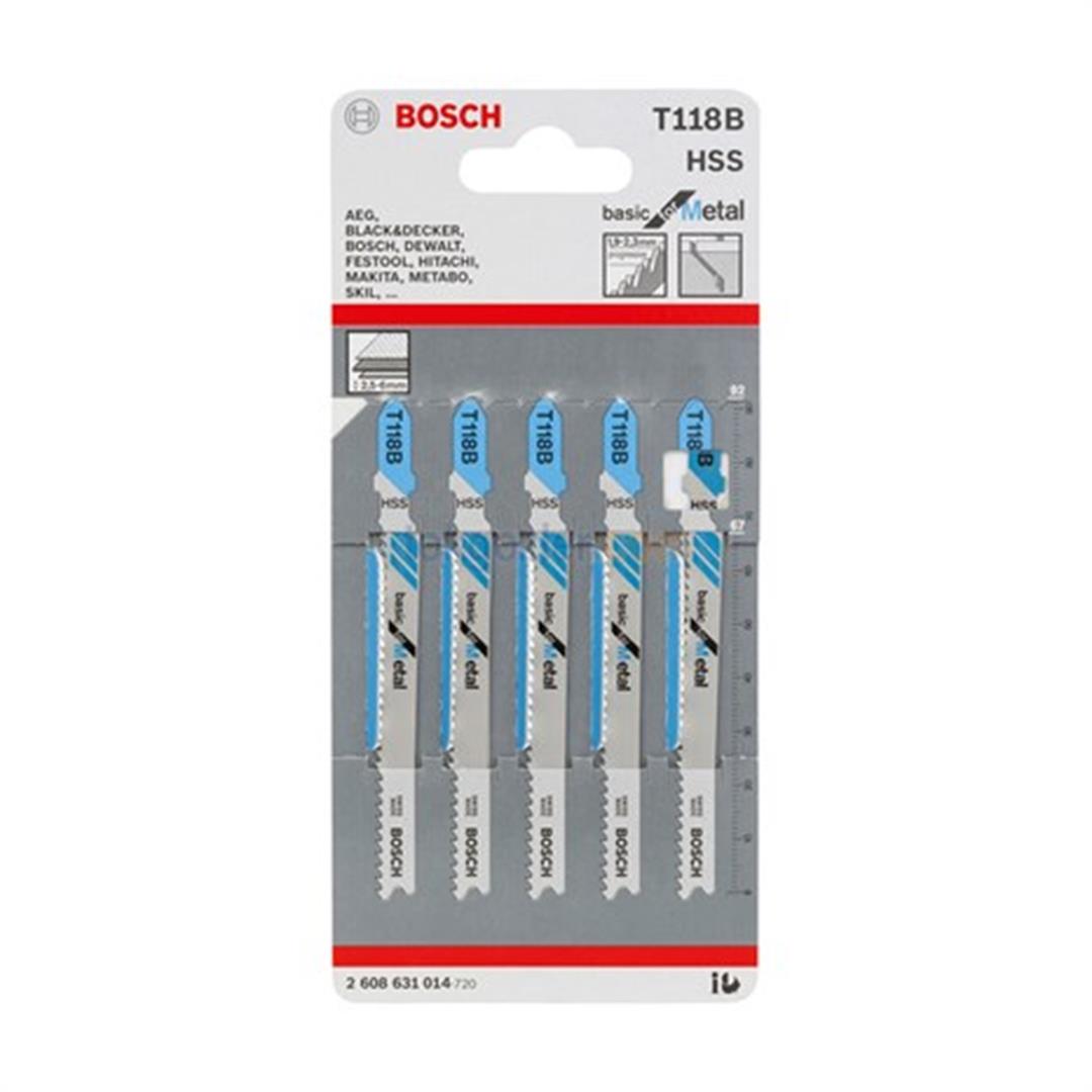 Bosch T 118 B Basic for Metal 5li Metal İçin Dekupaj Testeresi Bıçağı