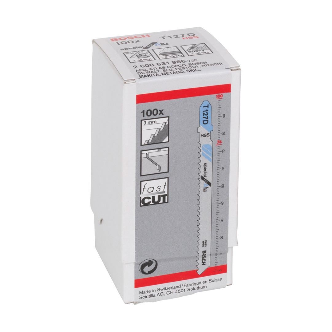 Bosch T 127 D Special for Alu 100lü Metal Alüminyum Dekupaj Testeresi Bıçağı