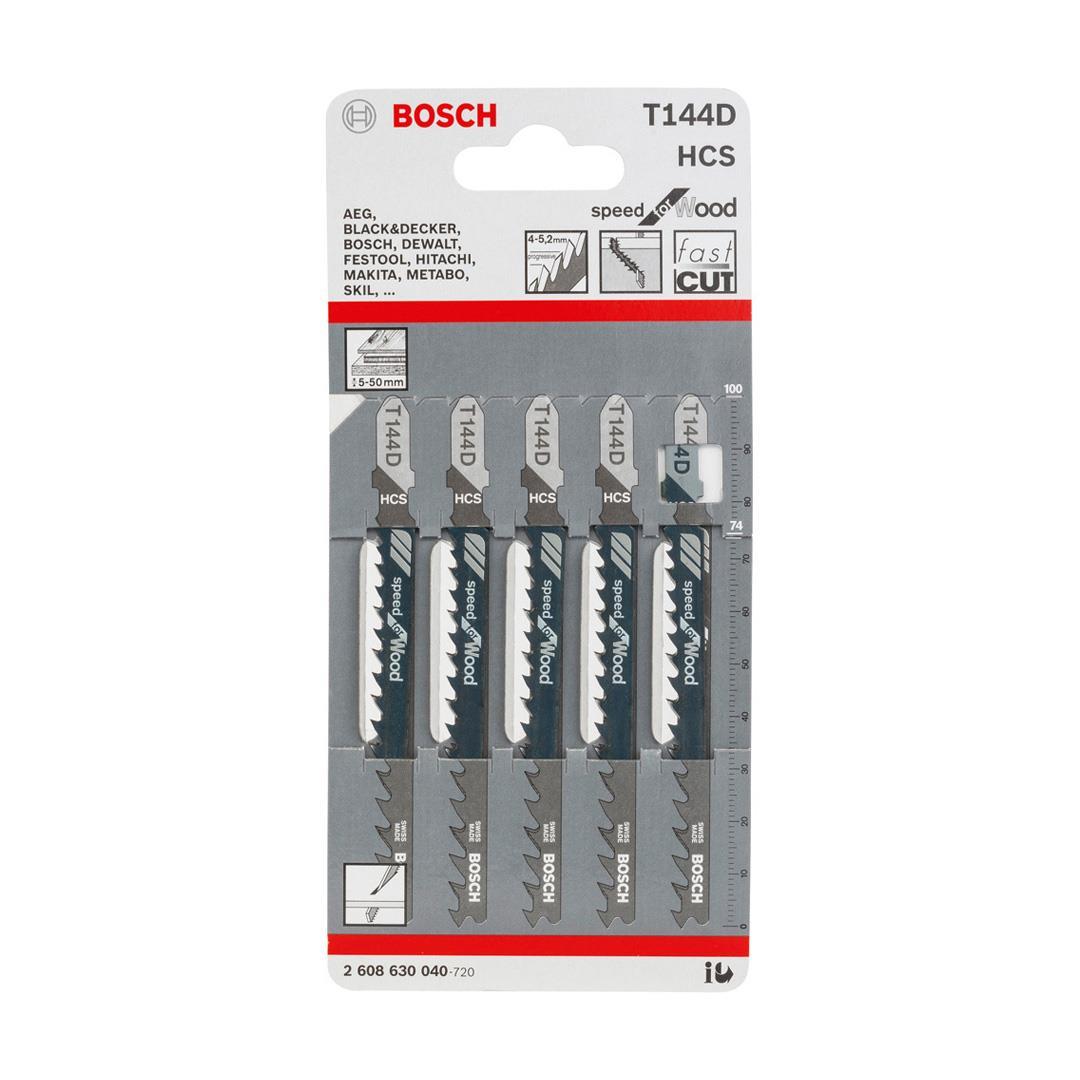 Bosch T 144 D Speed for Wood 5li Ahşap İçin Dekupaj Testeresi Bıçağı