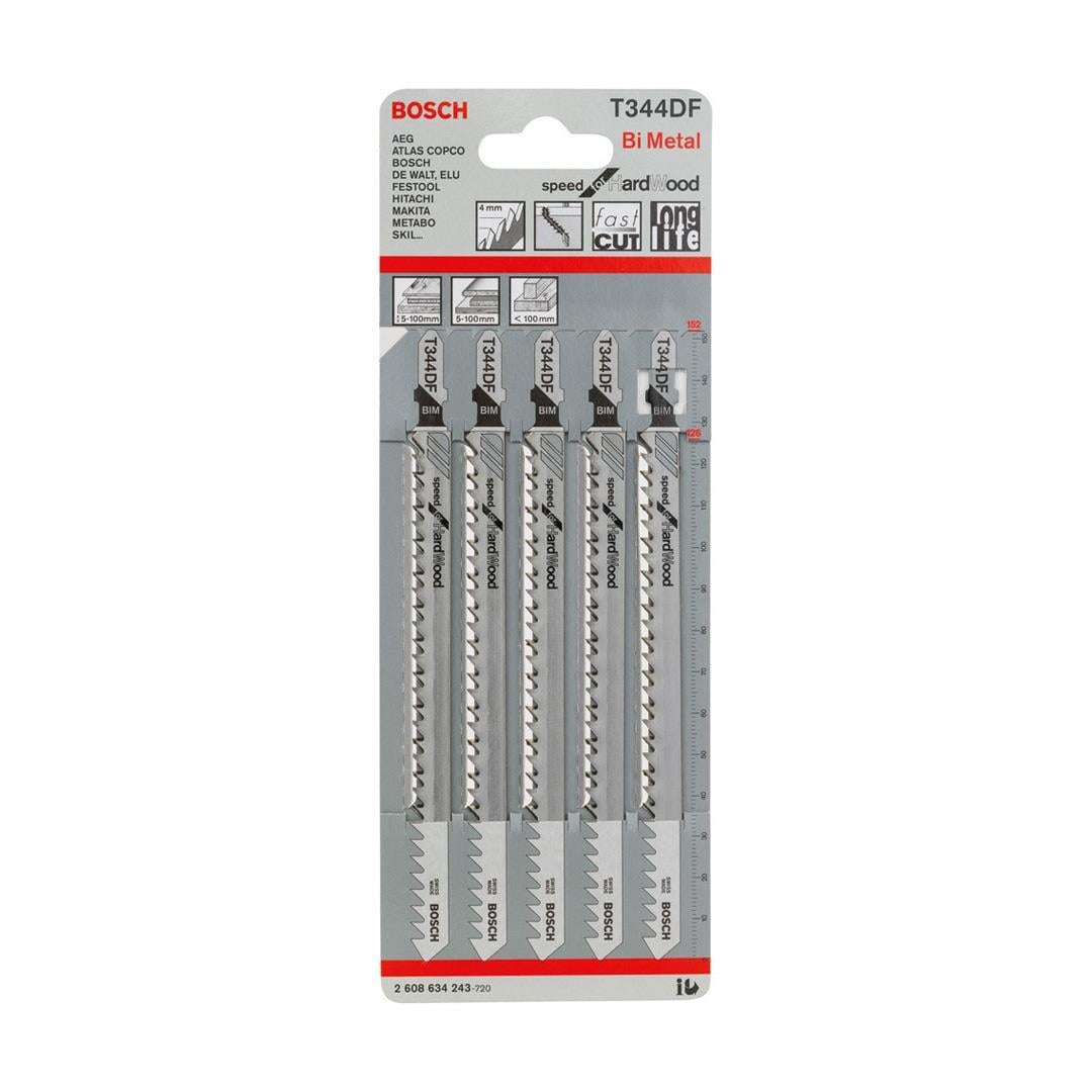 Bosch T 344 DF Speed for Hard Wood 5li Ahşap İçin Dekupaj Testeresi Bıçağı