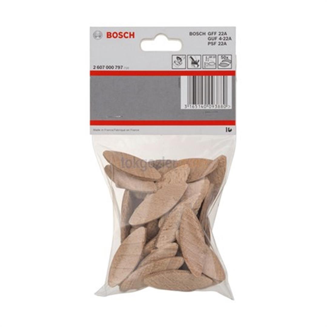 Bosch Yassı Dübel GR 10 55x19x4 mm 50li