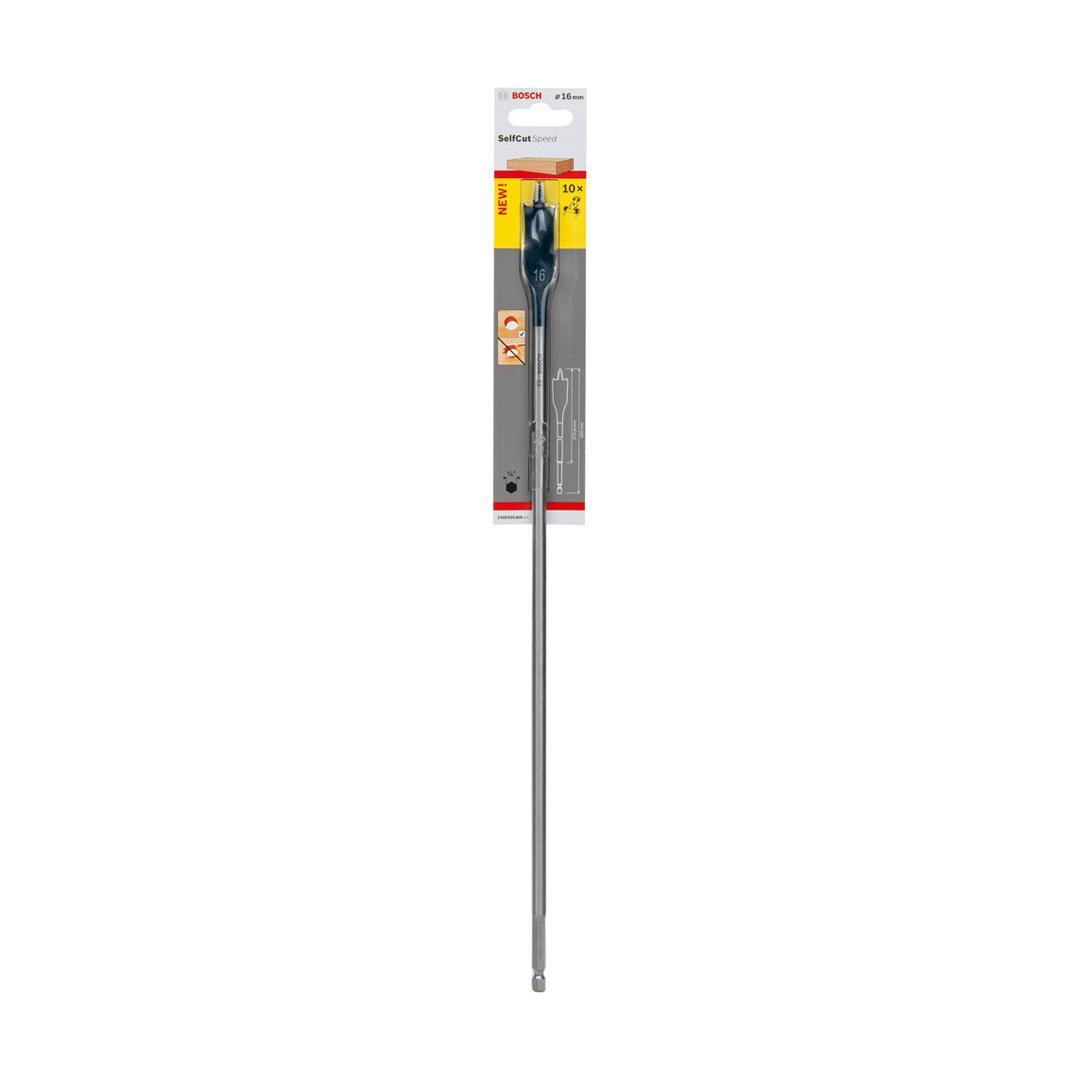 Bosch Yassı Freze Matkap Ucu Self Cut Speed Altıgen 16x400 mm