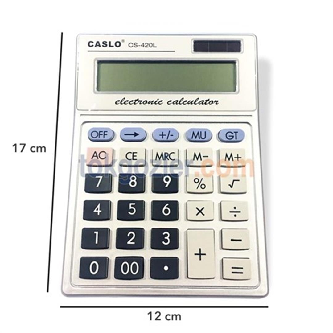 Caslo CS-420L Masaüstü Tipi Hesap Makinesi 12 Haneli