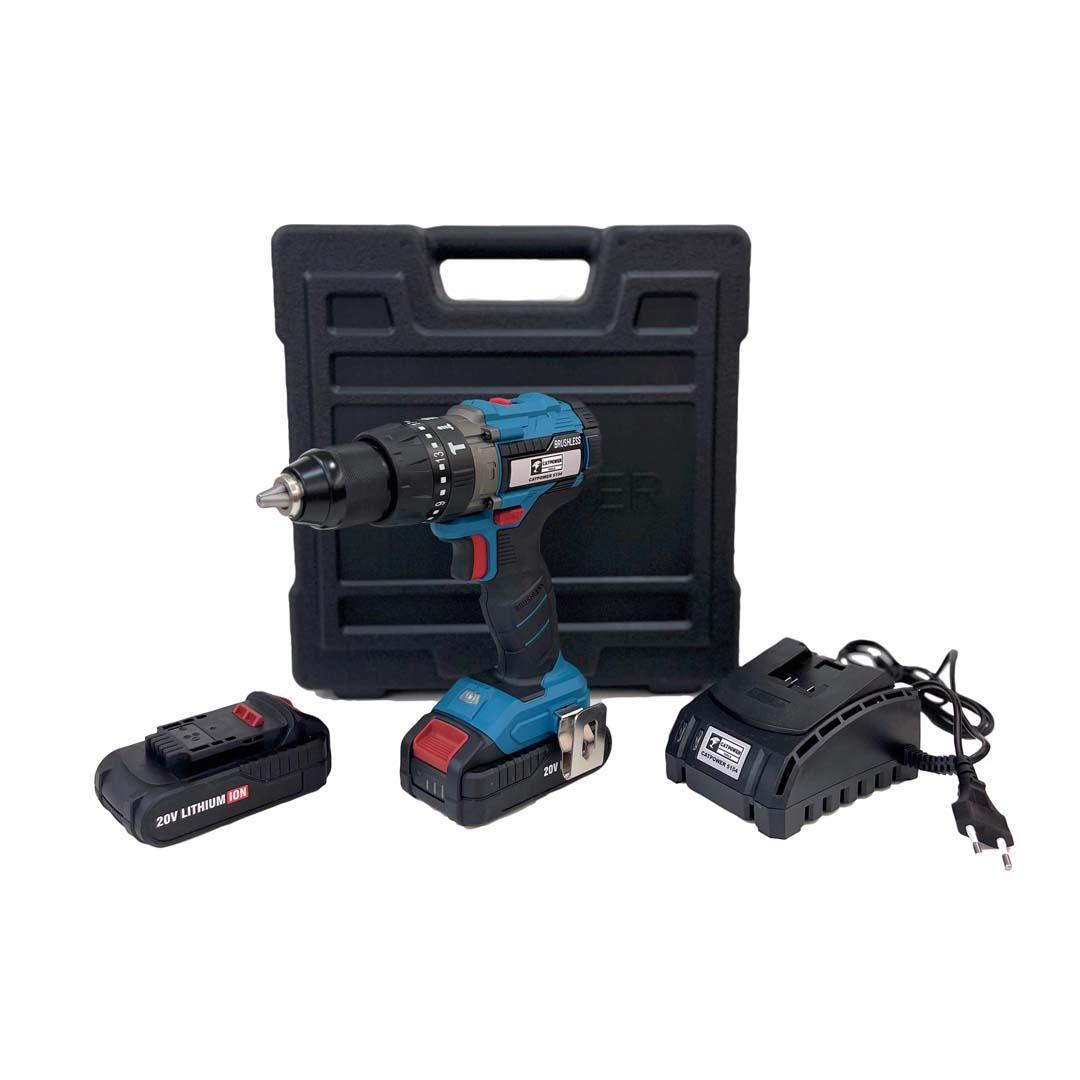 Catpower 5154 Akülü Darbeli Şarjlı Matkap Vidalama Kömürsüz 20V 2.0Ah 13 mm