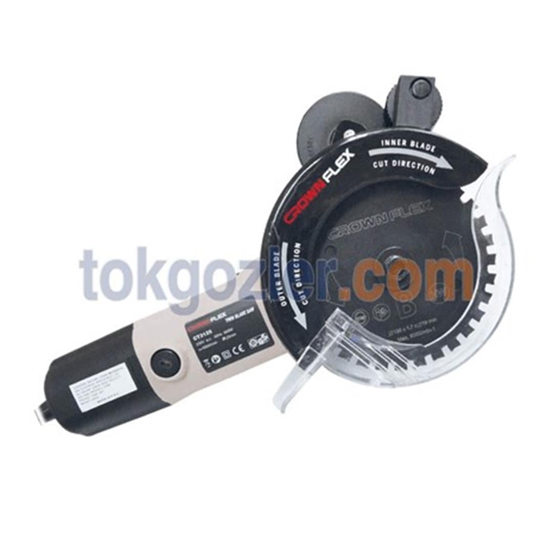 Crownflex CT 3125 Çift Bıçaklı 125 mm Kesici 650 Watt