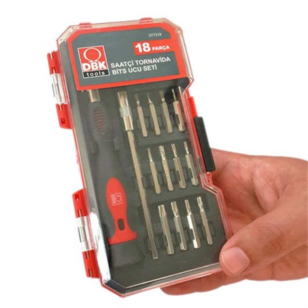 DBK Saatçi Tornavida Bits Ucu Seti 18 Parça 377318