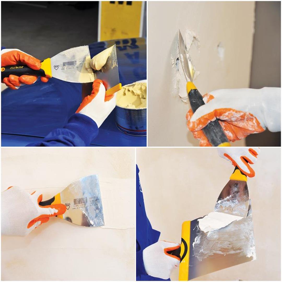 Dekor 6 cm Macun Ispatulası (022) Plastik Saplı