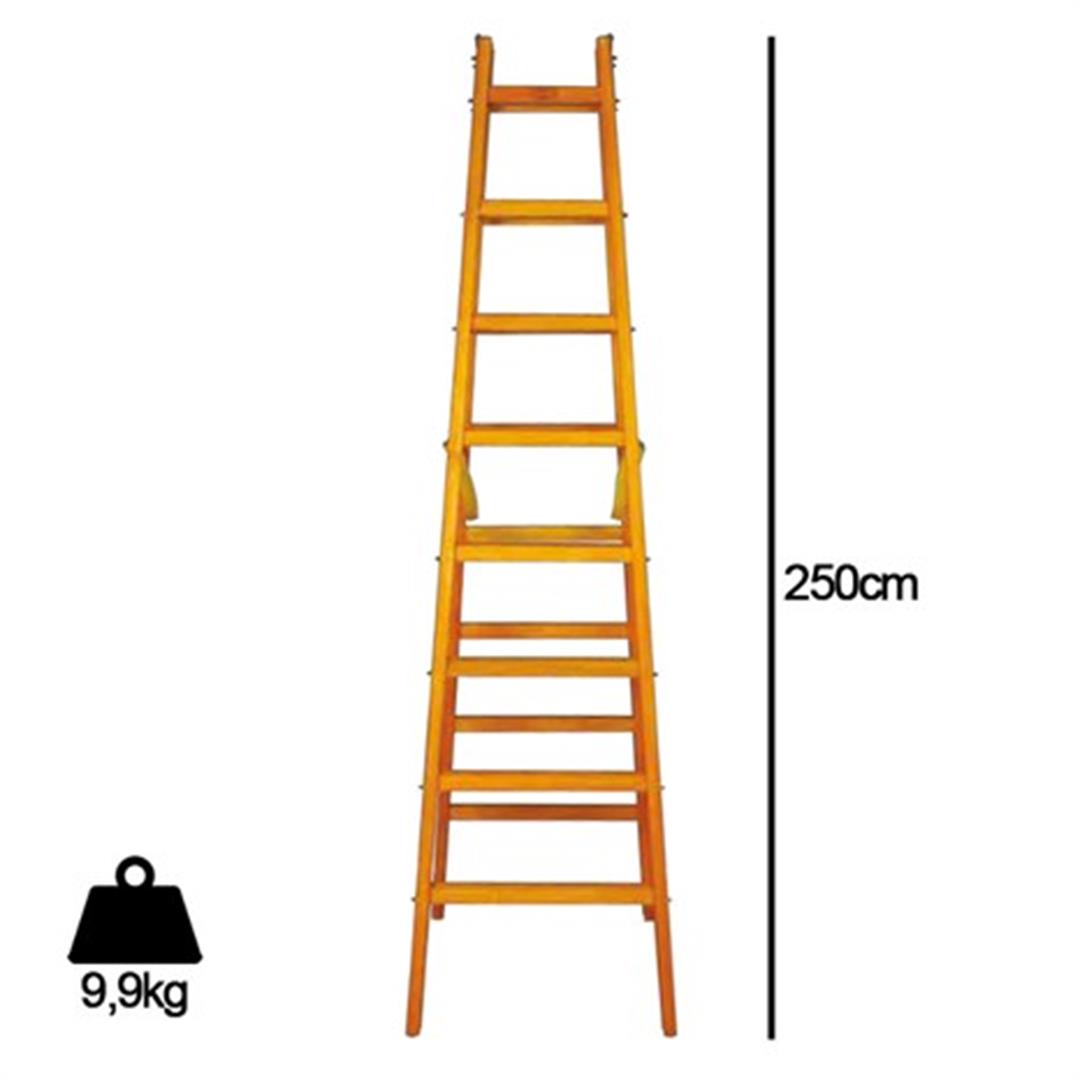 Despa Ahşap Merdiven 8 Basamaklı 250 cm