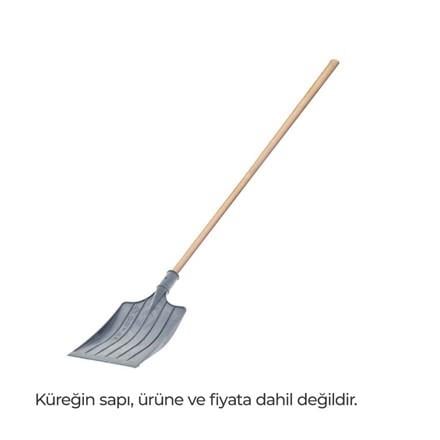 Duyar 757 Metal Uçlu Plastik Kar Küreği Gri Sapsız