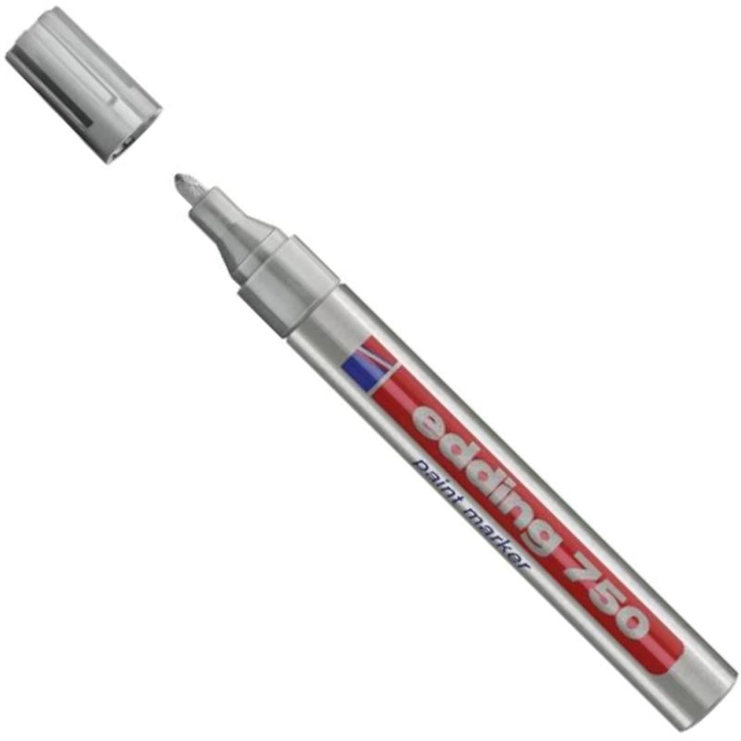 Edding 750 Markalama Kalemi - Gümüş