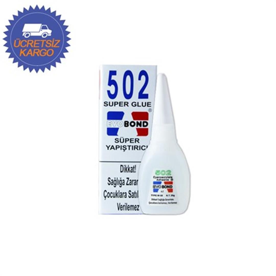 Evobond 502 Hızlı Yapıştırıcı 20 gr. 10Lu Paket