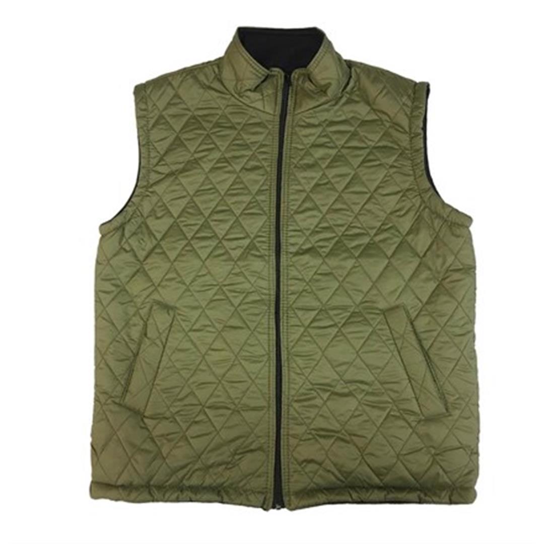Haki Polar Astarlı Kapitone Yelek - XL