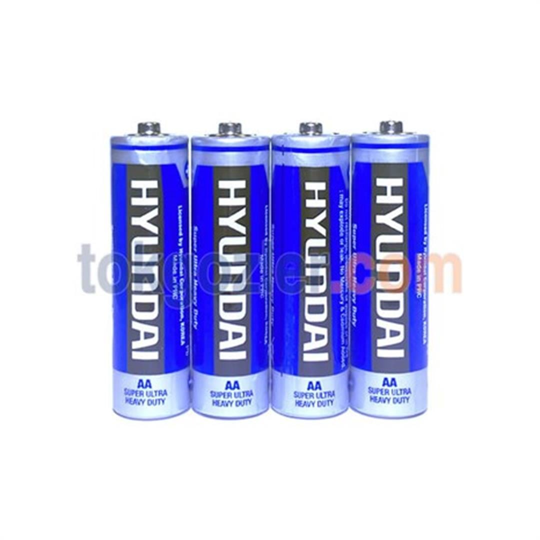 Hyundai Super Ultra Heavy Duty R6 1,5V AA Kalem Pil 4'Lü Paket