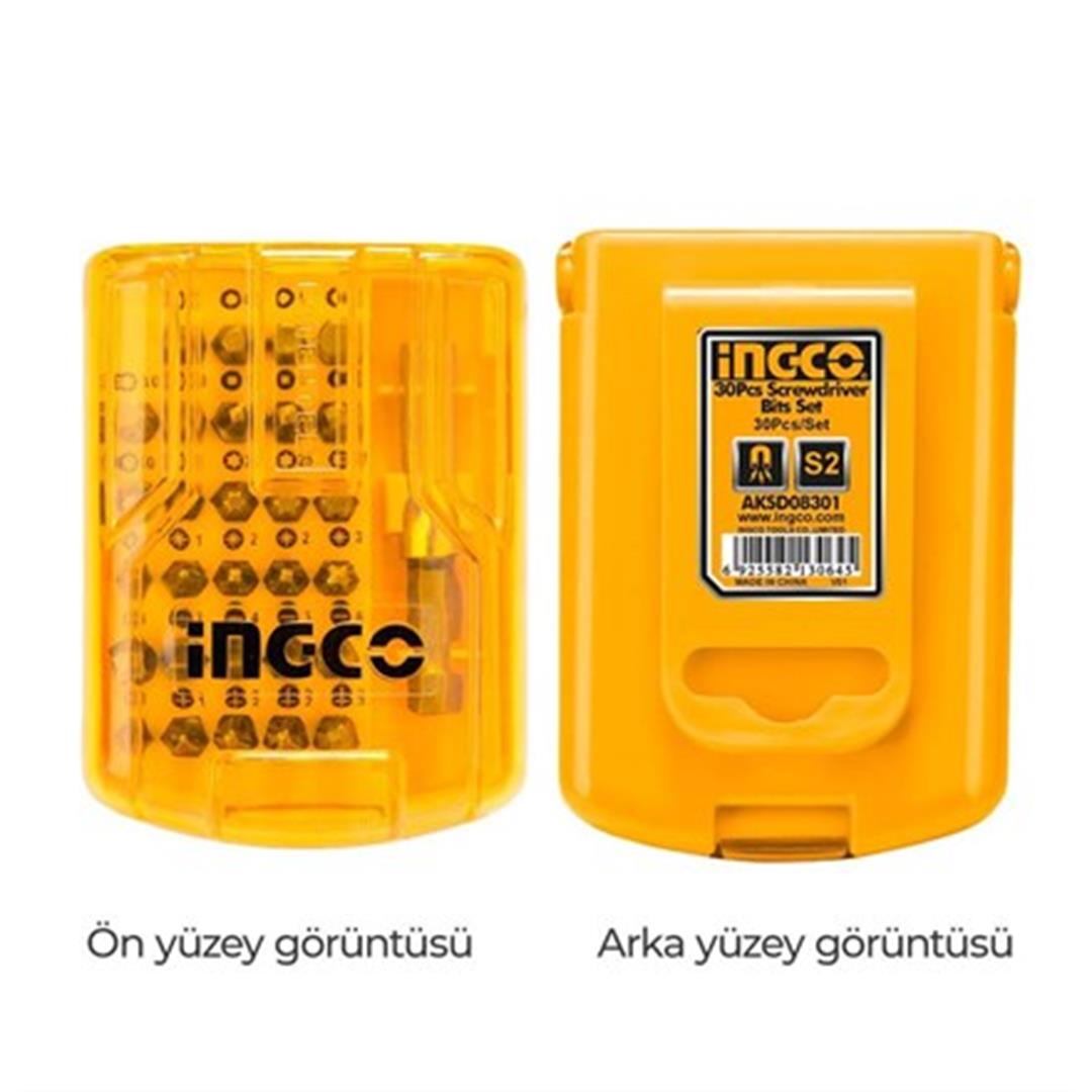 İngco AKSD08301 30lu Bits Ucu Seti 25 mm
