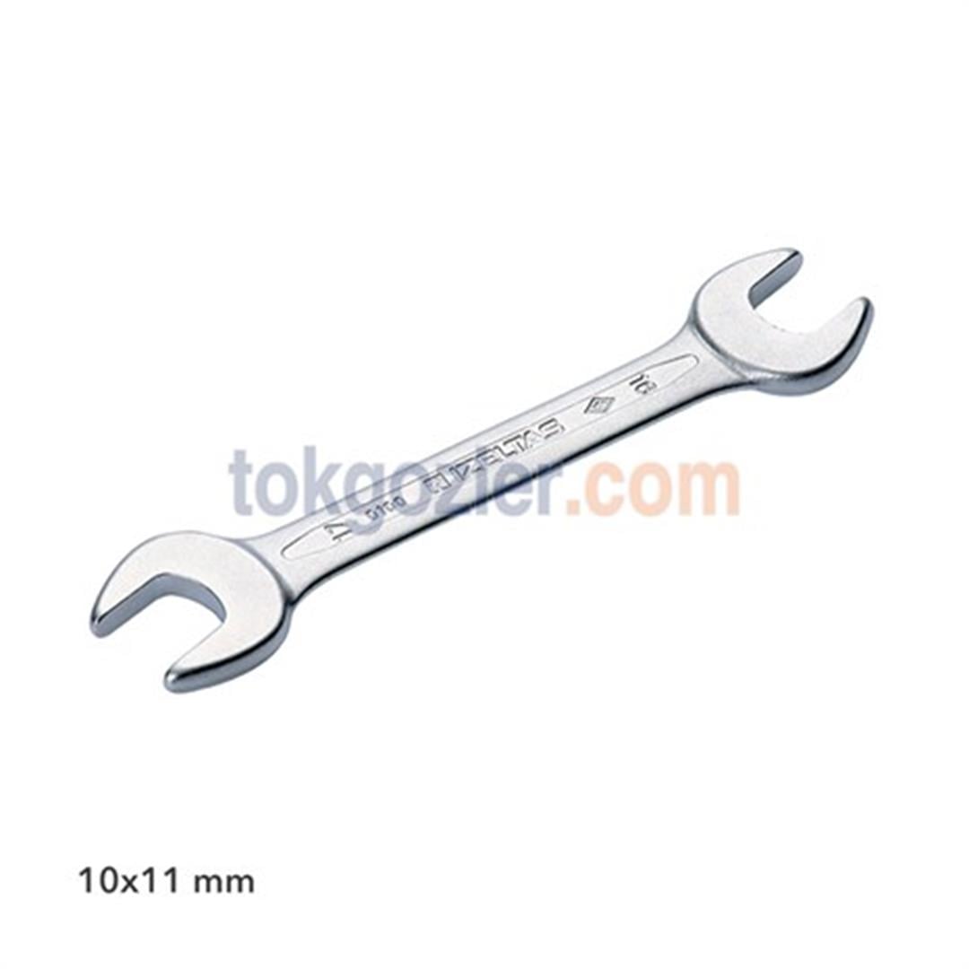 İzeltaş 0100 Çatal İki Ağız Anahtar Kısa Boy 10x11 mm
