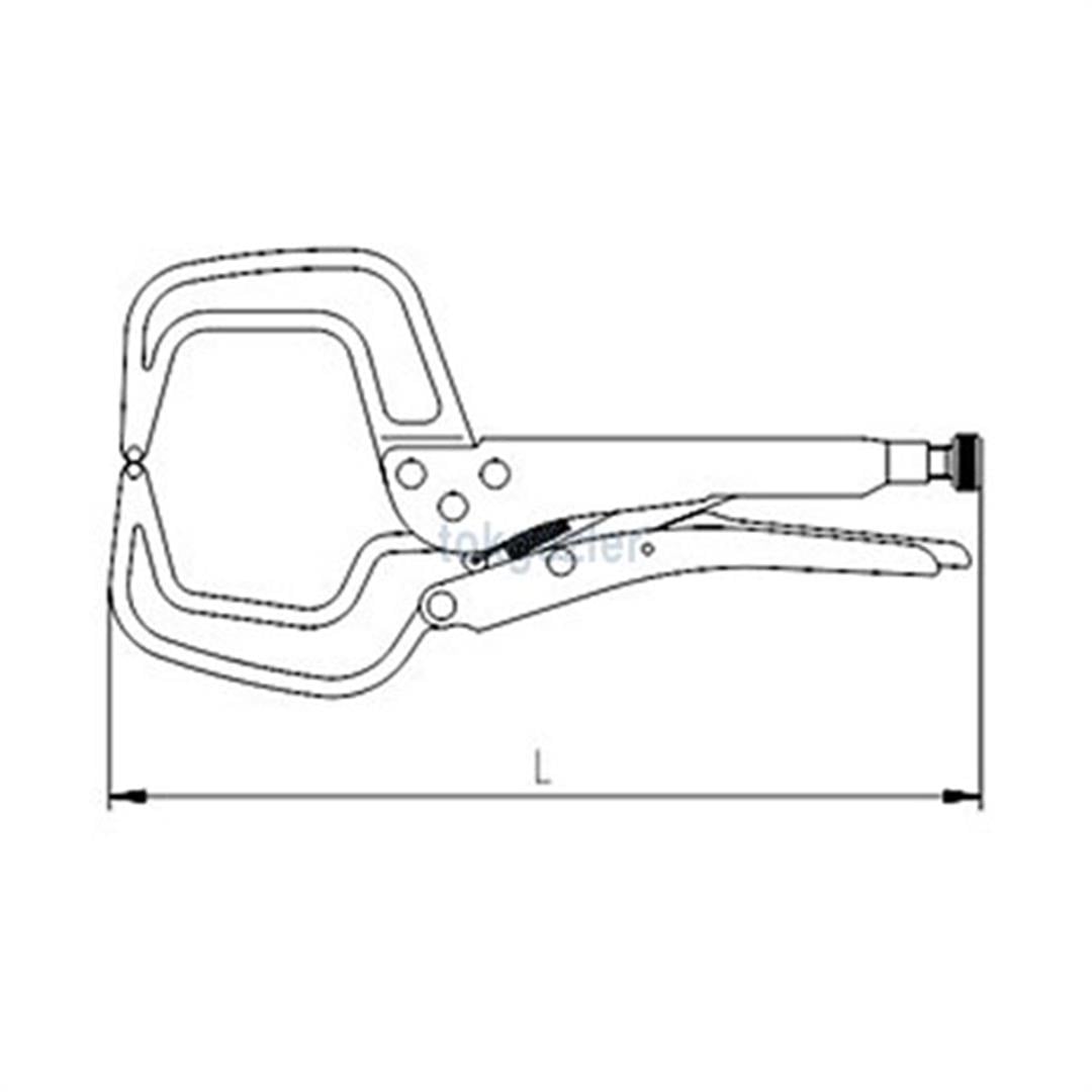 İzeltaş 2511 C Tipi Ayarlı Pense 280 mm