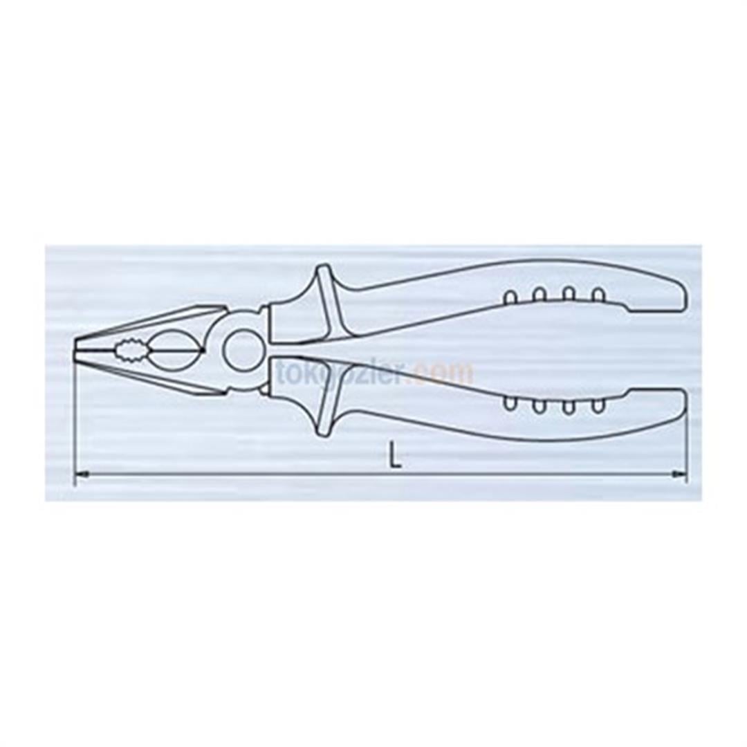 İzeltaş 3020 Kombine Pense Rod Seri 180 mm