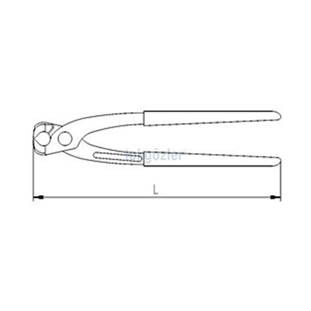 İzeltaş 3830 Betoncu Kertepeni PVC İzoleli 225 mm
