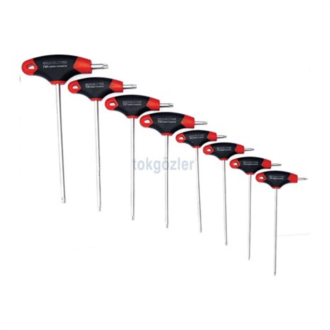 İzeltaş 4909 T Tipi Torx Allen Anahtar Takımı - 8 Parça