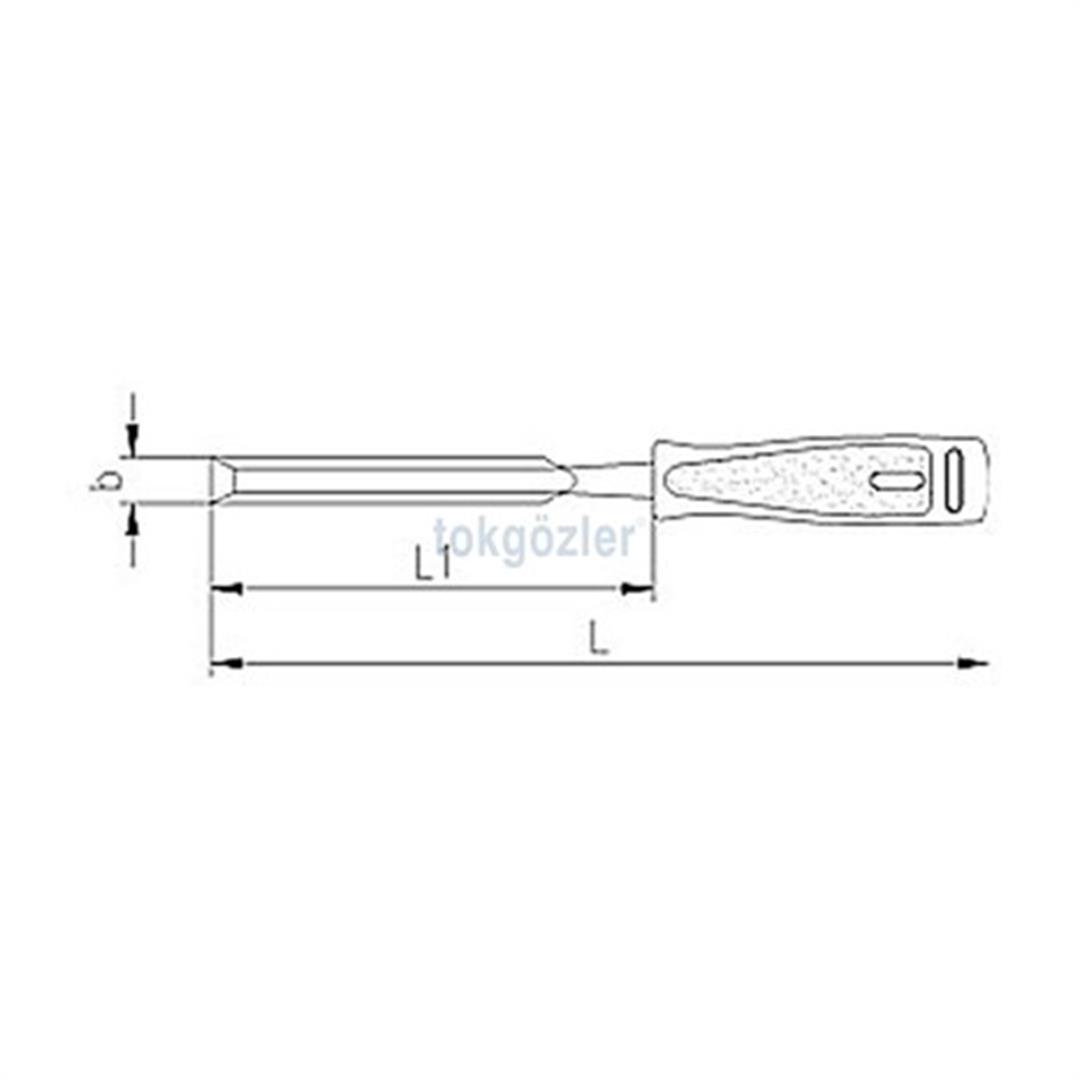 İzeltaş 5010 İskarpela (Düz) 22 mm