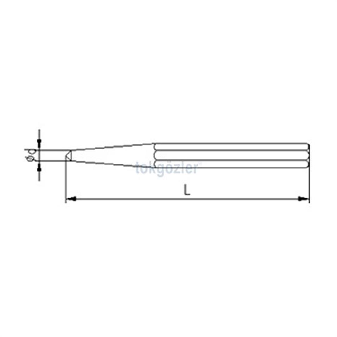 İzeltaş 5540 Nokta Zımba 5x120 mm