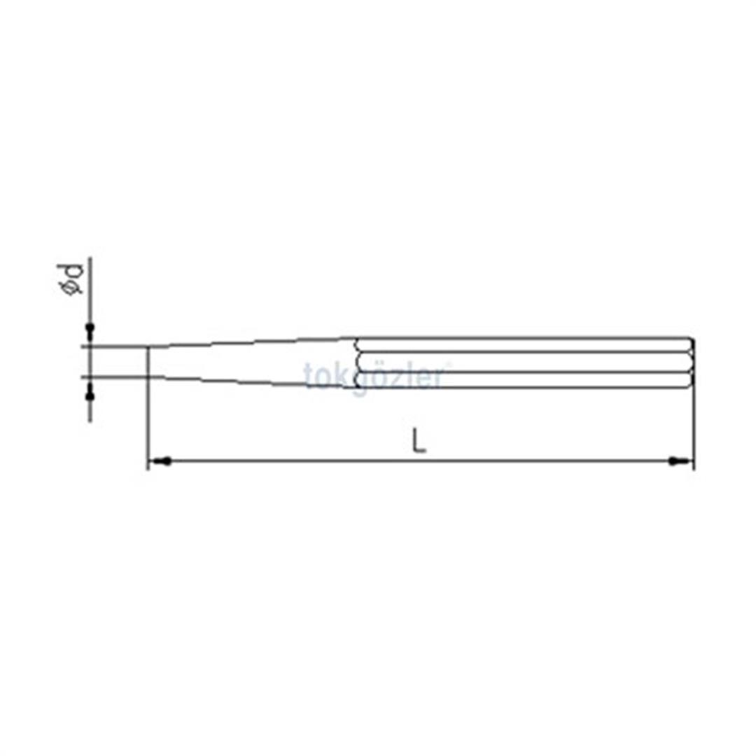 İzeltaş 5545 Konik Pim Zımba 10 mm