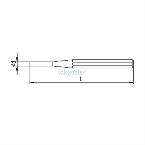 İzeltaş 5550 Düz Pim Zımba 2 mm