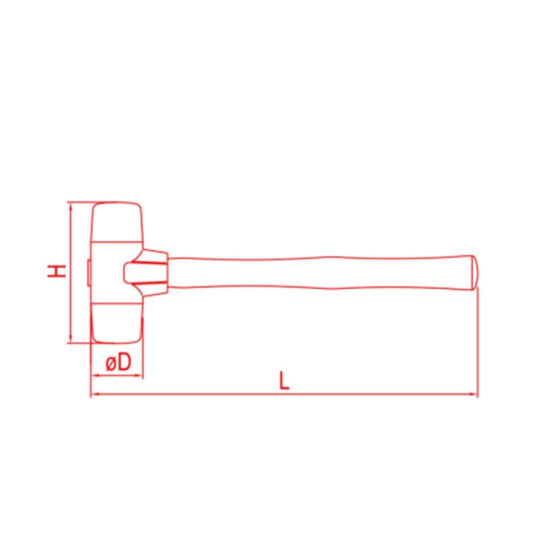 İzeltaş 5850 Plastik Çekiç 40 mm