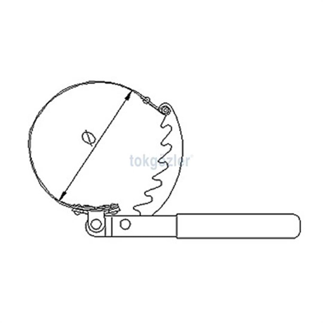 İzeltaş 6370 Yağ Filtresi Sökeceği 75-100 mm