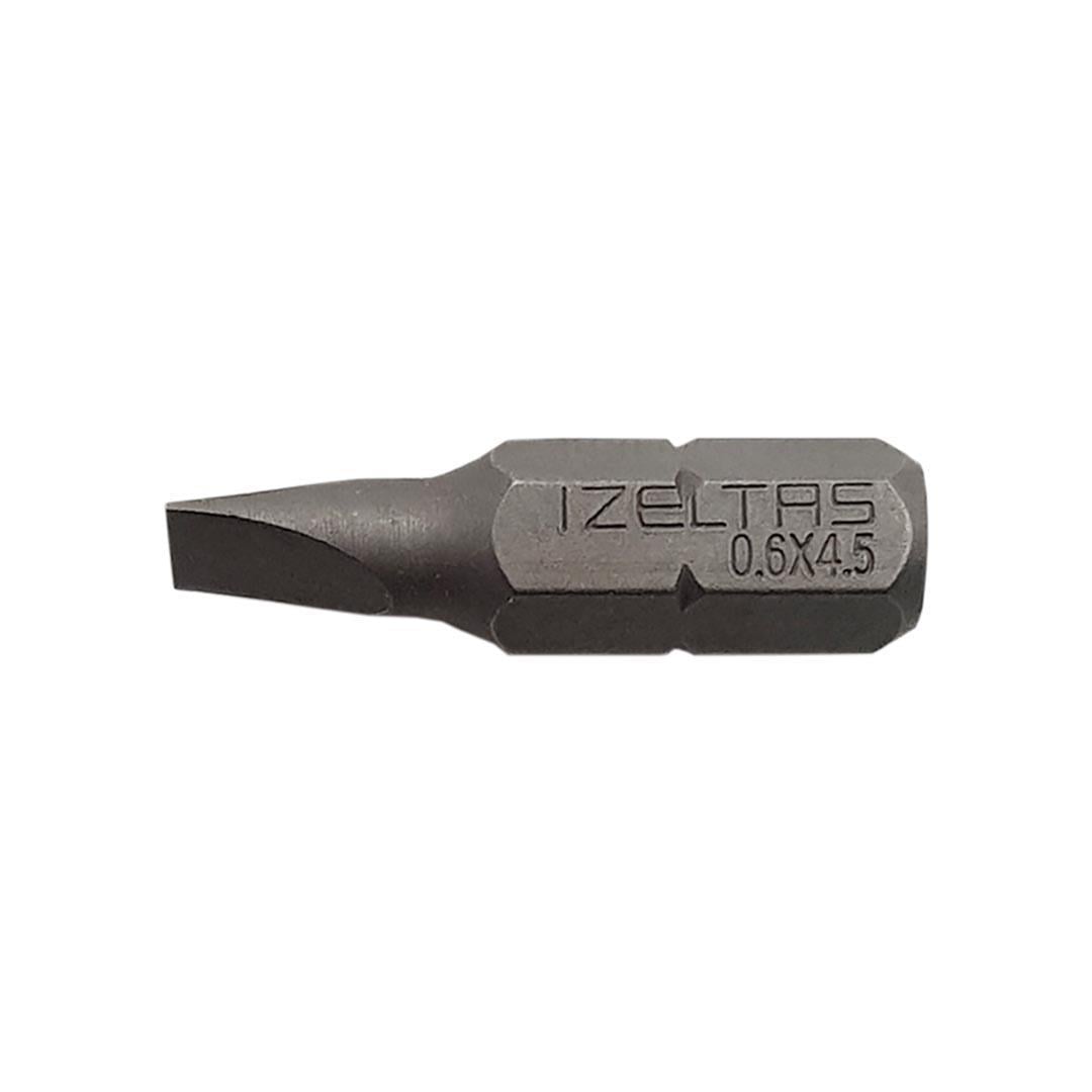 İzeltaş Düz Bits Uç 0.6x4.5 (25 mm)