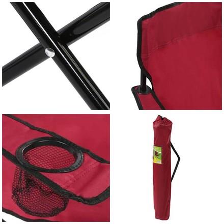 Joystar Katlanır Kamp Plaj ve Balıkçı Sandalyesi Bordo