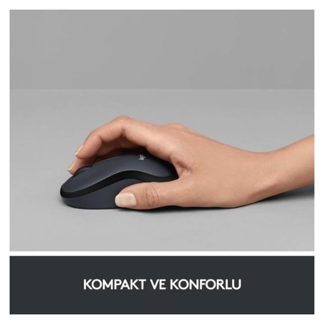 Logitech M221 Sessiz Kablosuz Optik Mouse Siyah