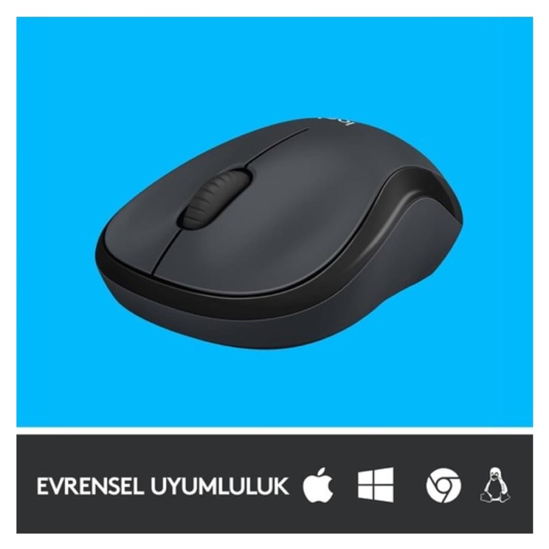 Logitech M221 Sessiz Kablosuz Optik Mouse Siyah