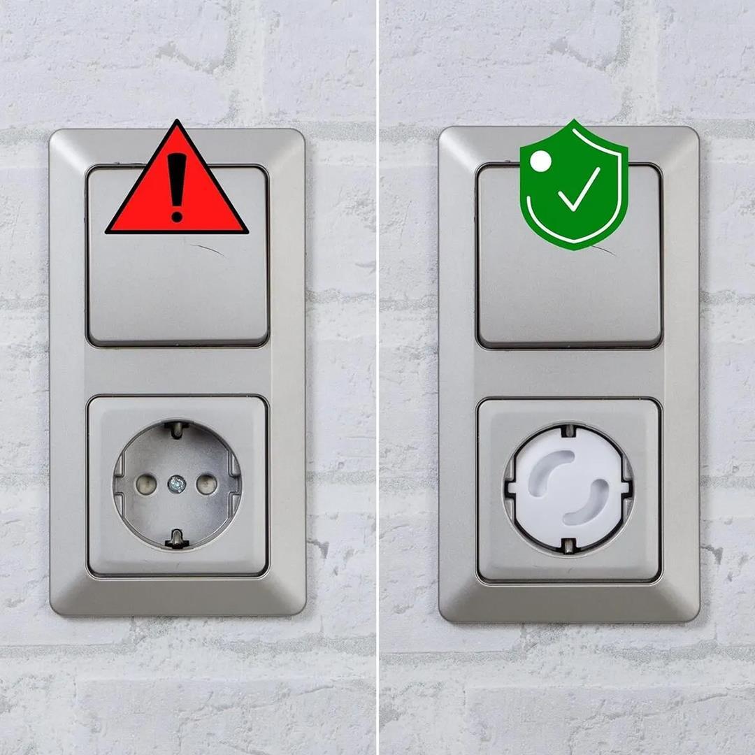 Priz Emniyet Kapağı, Bebek Çocuk Elektrik Güvenlik Koruyucu 4lü Paket