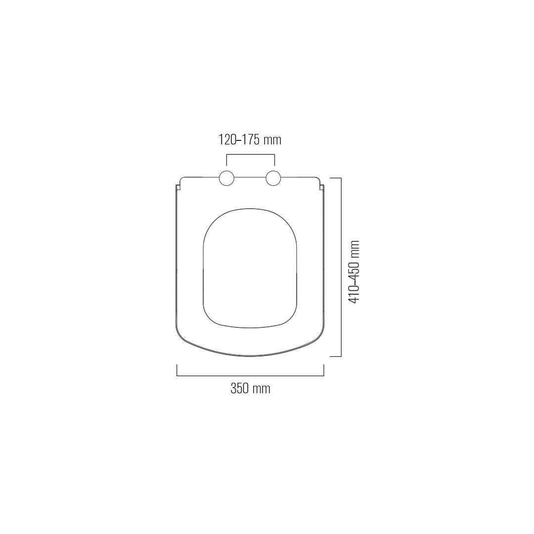 Hakersan Kare Slim Yavaş Kapanan Klozet Kapağı - 2025