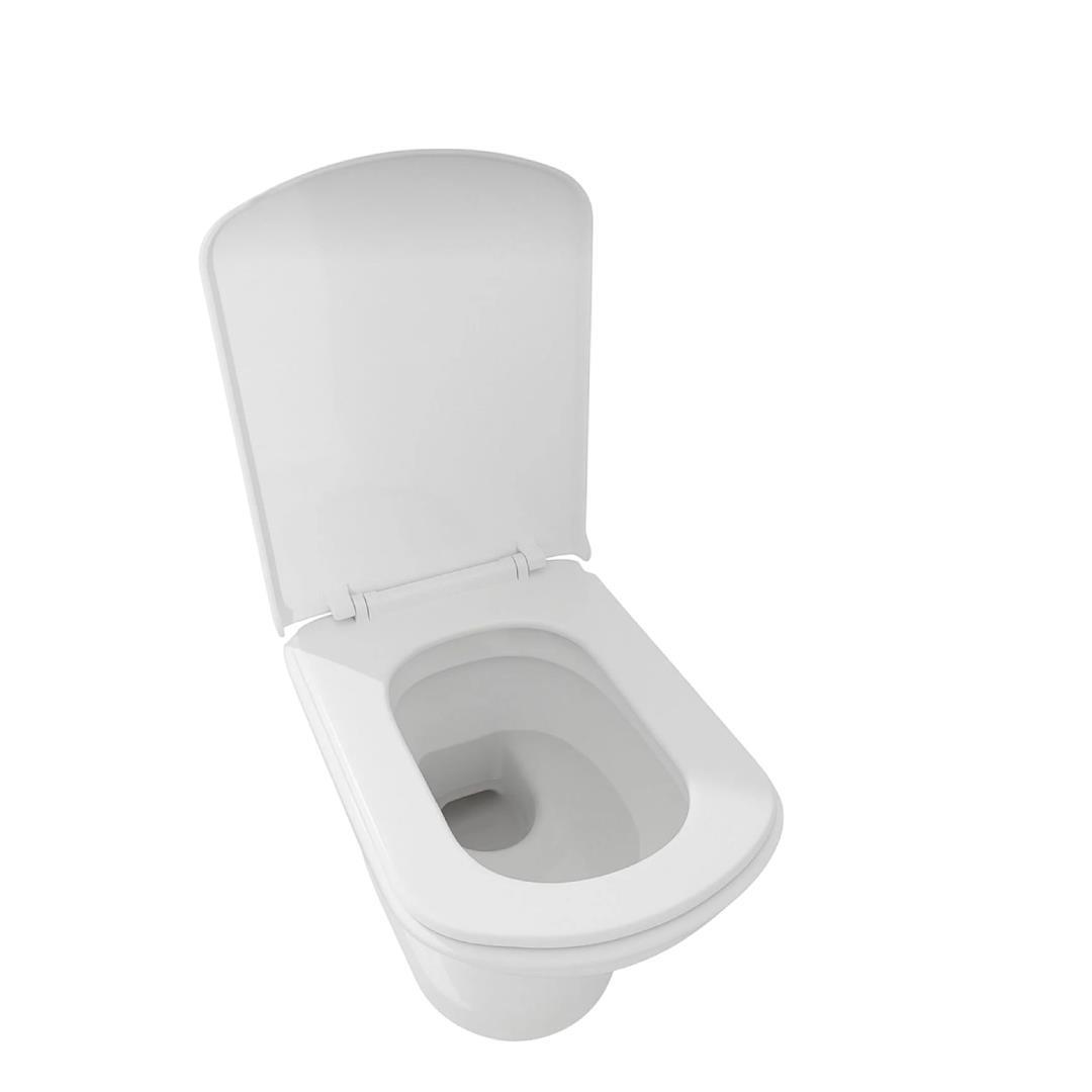 Hakersan Kare Slim Yavaş Kapanan Klozet Kapağı - 2025