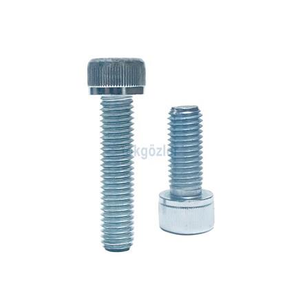 M10x16 DIN 912 İmbus 8.8 Kalite Çelik Cıvata Beyaz