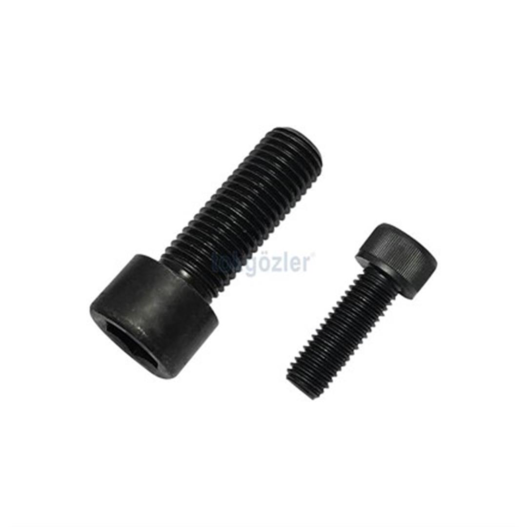 M10x160 DIN 912 İmbus 8.8 Kalite Çelik Cıvata Siyah