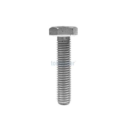 M10x60 DIN 933 8.8 Kalite AKB (Altı Köşe Başlı) Çelik Cıvata Beyaz