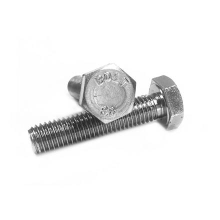 M12x45 DIN 933 8.8 Kalite AKB (Altı Köşe Başlı) Çelik Cıvata Beyaz 50 Adet