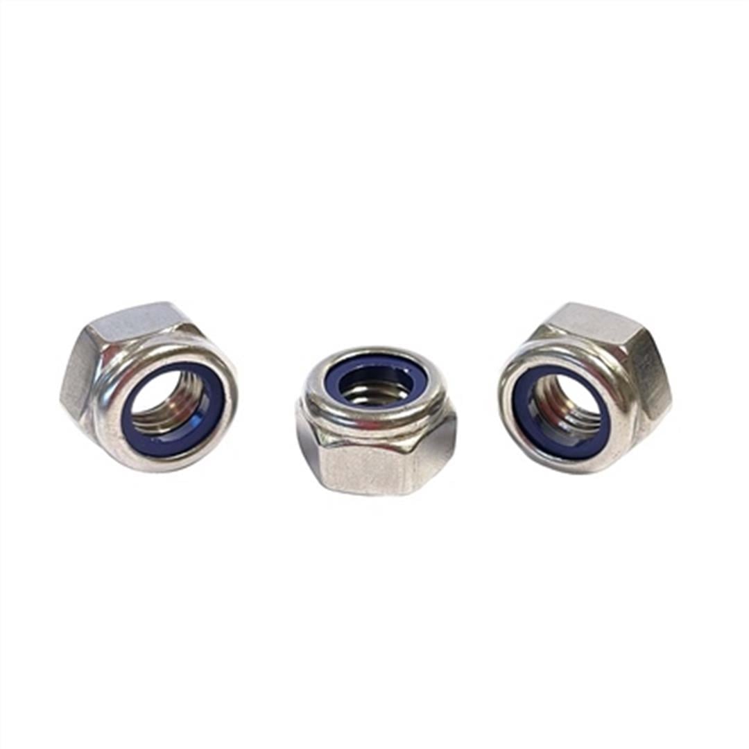 M14 DIN 985 A2 Paslanmaz Inox Fiberli Somun