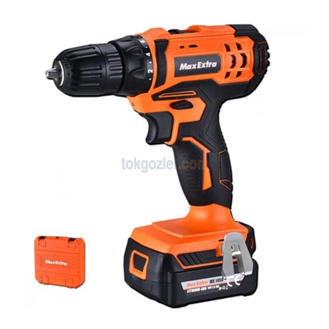 Max-Extra MX 1450 Çift Akülü Matkap Vidalama 14V 1.5Ah Li-ion