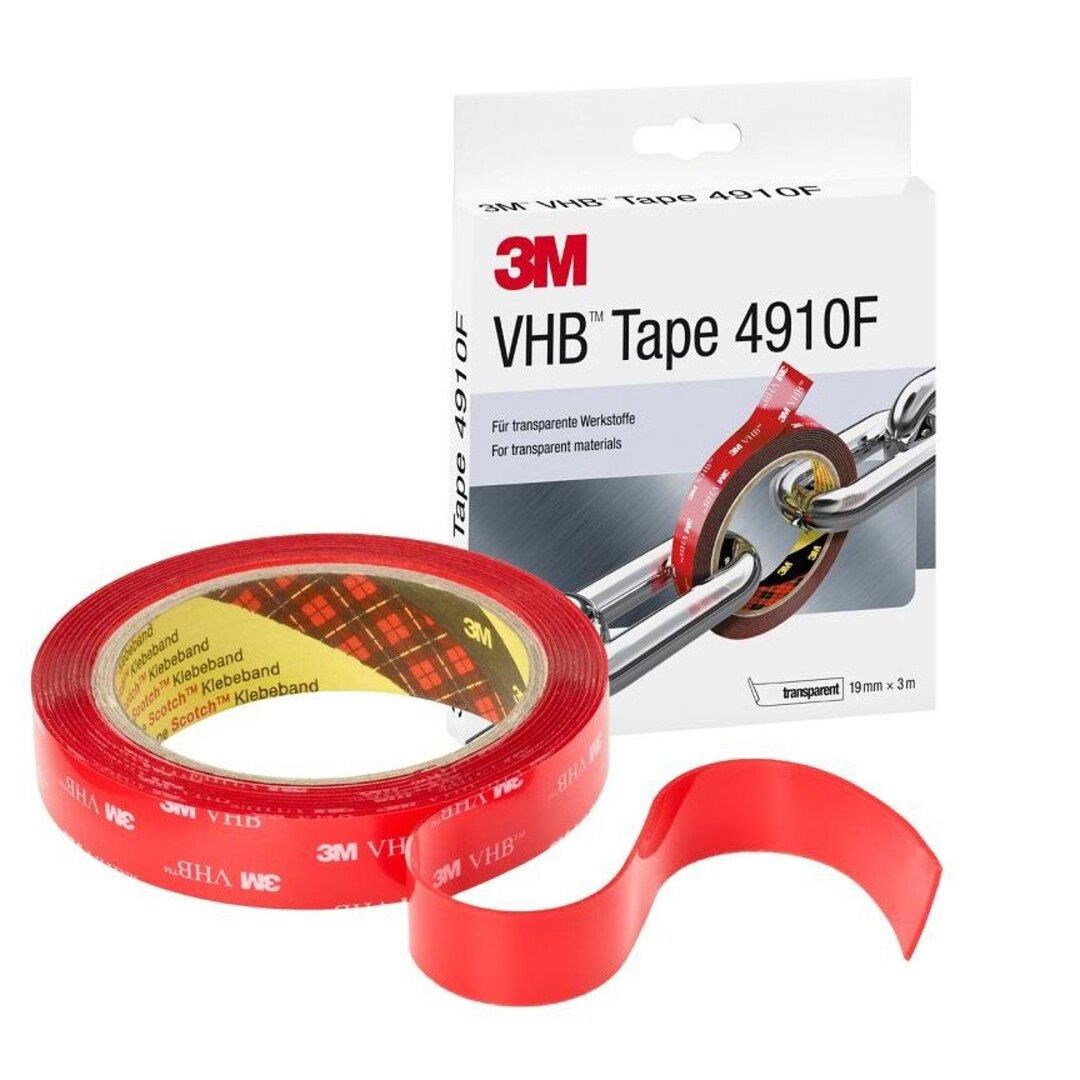 3M 4910F VHB Çift Taraflı Bant Şeffaf 19 mm x 3 metre