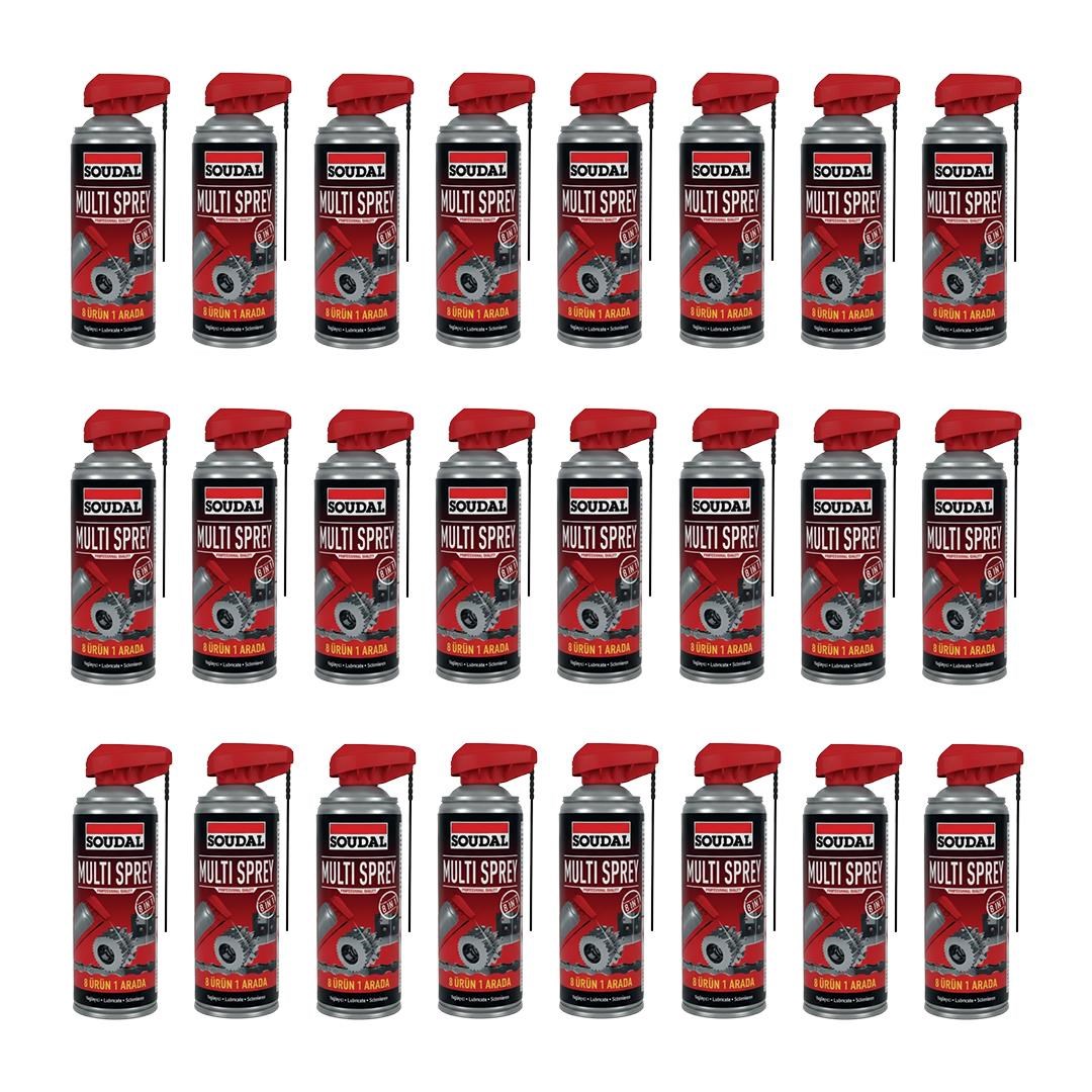 Soudal Kobra Başlıklı Yağlayıcı ve Pas Sökücü Multi Sprey 400 ml. - 24lü Paket